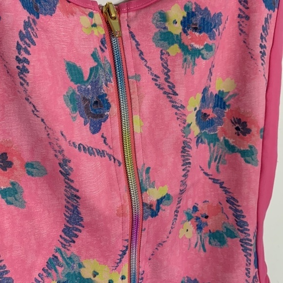 Loveshackfancy X Beach Riot Cheryl One Piece swimsuit small pink floral nwot - Picture 4 of 9